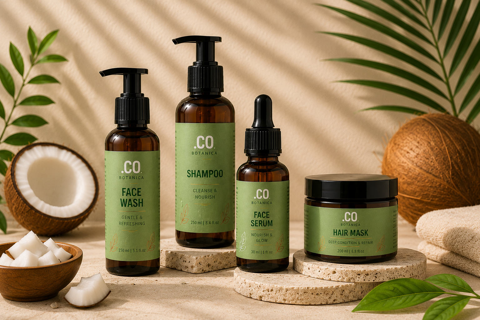 .CO Botanica Coconut Care lifestyle composition